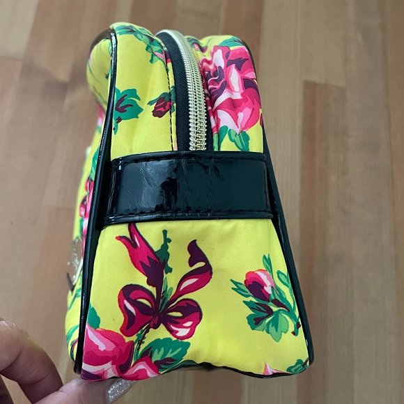 Betsey Johnson Large Floral Cosmetic Bag - Picture 6 of 8